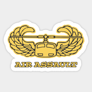 101st ARMY AIR ASSAULT Wings Gold Sticker